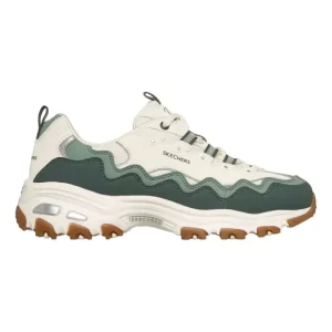 Zapatillas running mujer D'lites Beige Verde Skechers