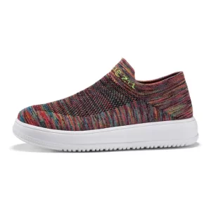 Zapatillas Blancas Mujer Slip On Calcetín Plataforma Gruesa