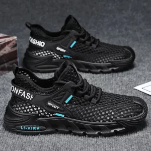 Zapatillas Blancas Hombre Deportivas Floating King, Malla, Suela