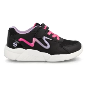 zapatillas Niña Zapatilla Bubblegummers Faith Negro Fucsia