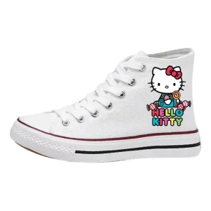 Zapatillas Blancas Hombre Caña Blanca Urbanas Hello Kitty