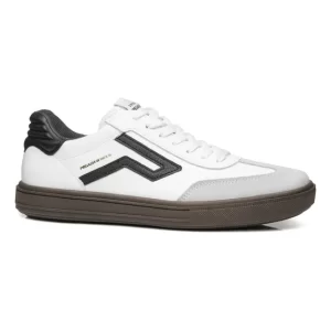 Zapatillas Blancas Hombre Zapatilla Cuero Pegada 111507