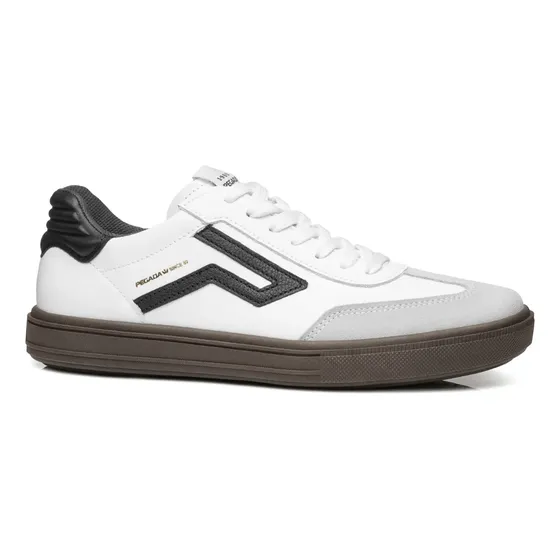 Zapatillas Blancas Hombre Zapatilla Cuero Pegada 111507