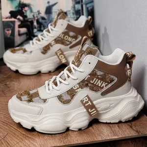 Zapatillas running hombre De Lona Con Suela Gruesa King Piao