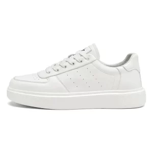 Zapatillas Blancas Hombre Casuales Con Suela De Goma