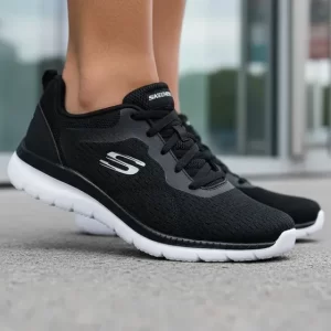 Zapatilla Skechers mujer 12607/bkw Bountiful