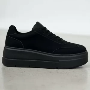 zapatillas mujer Plataforma Urbanas Gamuza Nude