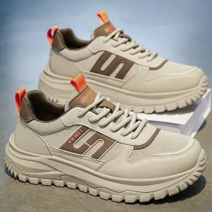 Zapatillas Blancas Hombre Zapatos Tipo Gofre Para Hombre, Suela