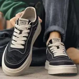 Zapatillas Blancas Hombre Zapatos De Lona For Hombre, Zapatos