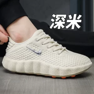 Zapatillas Blancas Hombre Running Mind Lycra Transpirable