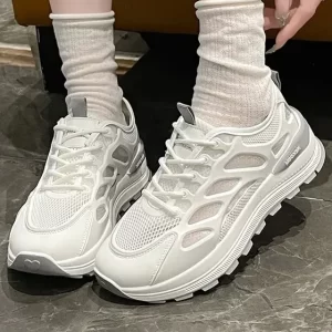 Zapatillas running hombre Mujer Tenis Para Correr Casuales Piel