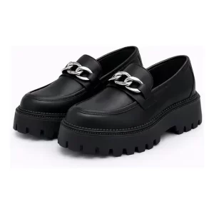 Zapatilla plataforma mujer Mocasín Cadena Poeme 23-83