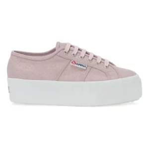 Zapatilla plataforma mujer 2790 Glitter Canvas Pink Ish
