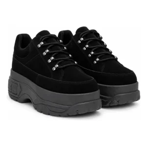 Zapatilla plataforma mujer Zapatillas Alta Chunky Negra Blanca