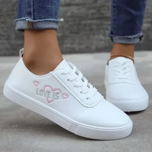 Zapatillas Blancas Hombre Mujer Tenis Para Correr Plataforma Hg1