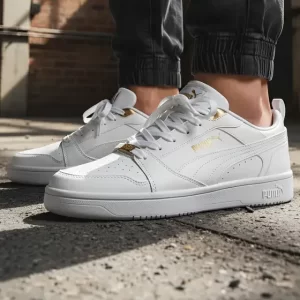 Zapatillas Blancas Hombre Puma Zapatilla Rebound V6 Low Bling