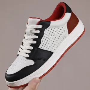 Zapatillas Blancas Hombre Piel Verano Cuero Genuino Resistentes