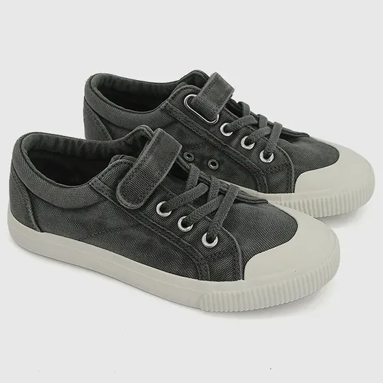 zapatillas Niña Zapatilla Lona Negra 2838