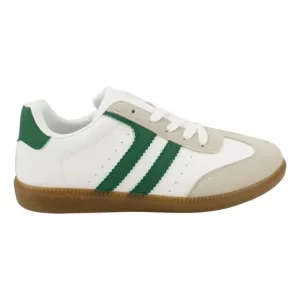 Zapatillas Blancas Mujer Zapatilla New Walk Vintage Blanca Verde