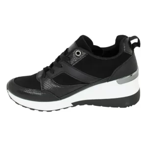 Zapatilla plataforma mujer Zapatillas Alquimia Negro 3649