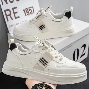 Zapatillas Blancas Hombre De Corte Bajo Para Blan