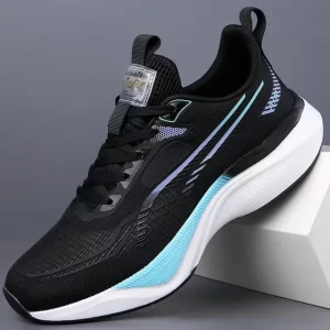 zapatillas running hombre Antideslizantes Para Correr Negro 39