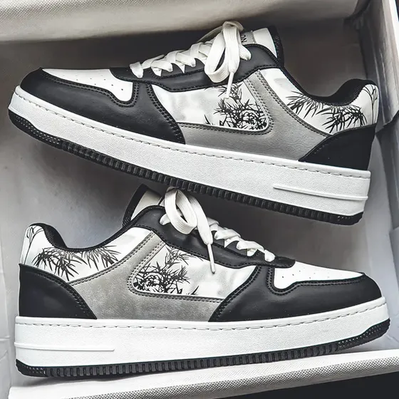 Zapatillas Blancas Hombre De Goma Planas Casuales