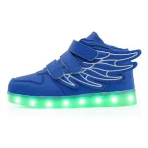 Zapatillas Blancas Hombre De Tenis Luminosas Con Lámparas Led