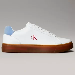 Zapatillas Blancas Hombre Classic Y Cuero Blanco Calvin Klein