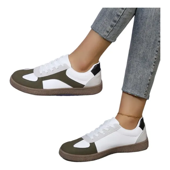 Zapatillas running mujer Women's Casual Platform Tennis Shoes