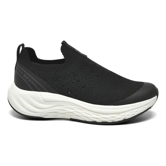 Zapatillas running mujer Viamarte Knit C/brillos Preto