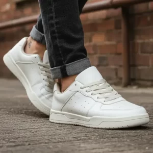 Zapatillas Blancas Hombre Escolares Unisex Zapato De Colegio