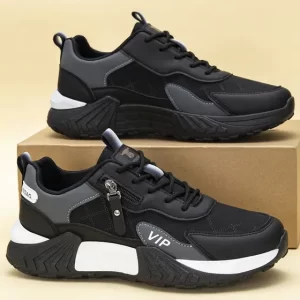 Zapatillas Blancas Hombre De Deporte Bajas, Gruesas, Estilo
