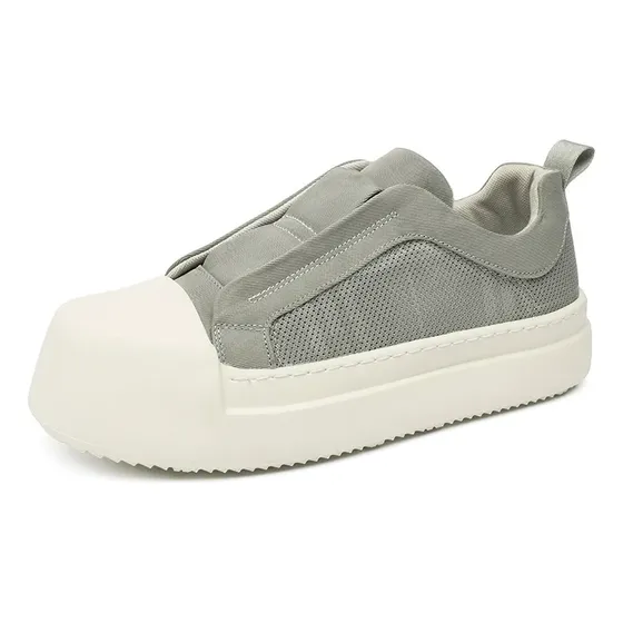 Zapatillas Blancas Hombre De Deporte Para Con Suela Gruesa