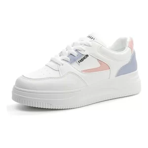 Zapatillas Blancas Mujer De Tenis Para A La Moda, Ligeras