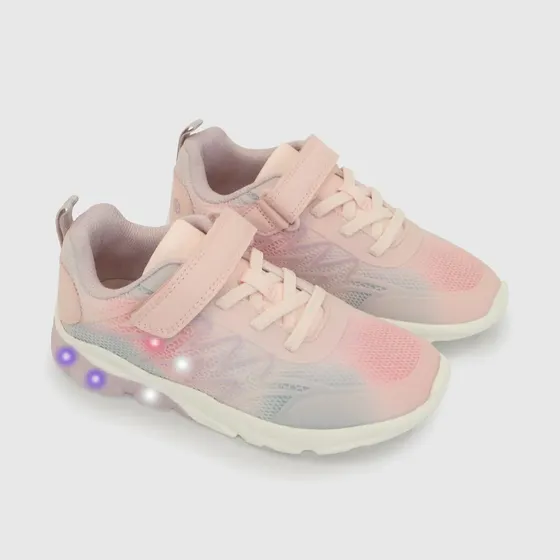 zapatillas Niña Zapatilla Con Luces Multicolor 2833 Velcro