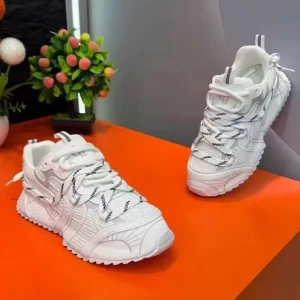 Zapatillas Blancas Hombre De Malla Transpirable Con Espalda