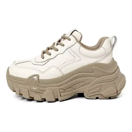 Zapatilla plataforma mujer Zapatillas Deportivas De Cuero