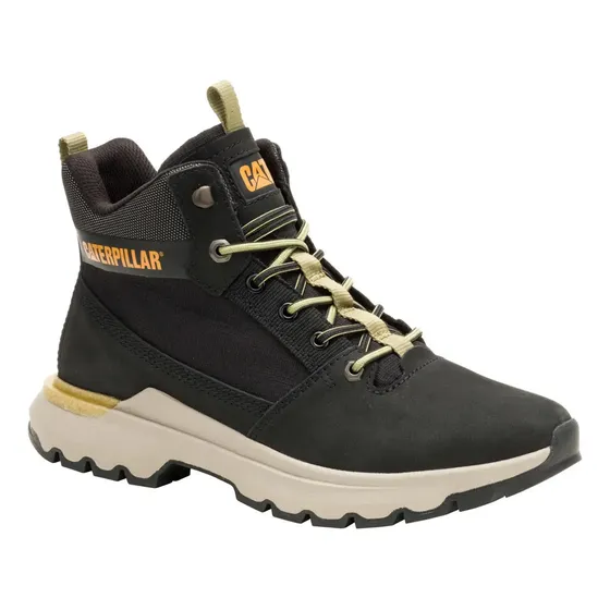Zapatillas Hombre Zapatilla Cuero Colorado Sneaker Negro Cat