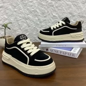 Zapatilla plataforma mujer Zapatillas Retro De Ante Con Suela