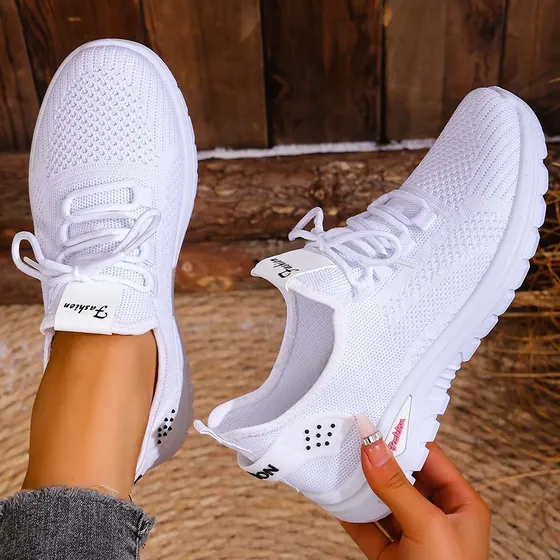 zapatillas mujer Deportivas Azules De Verano: Malla Transpirable