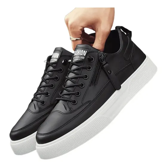 Zapatillas running mujer Hombre Transpirables Pu Cordones Casual