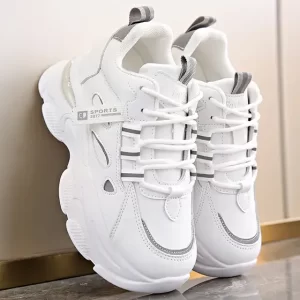Zapatillas Blancas Hombre Deportivas Casuales Transpirables