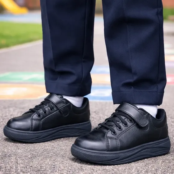zapatillas Niña Escolares Niños Y Niñas Unisex Blanco / Negro