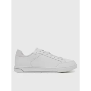 Zapatillas Blancas Hombre Low Top Lace Up Mono Blanco Calvin