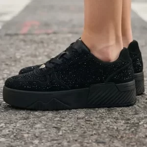 Zapatilla plataforma mujer Zapatillas De Charol Negras