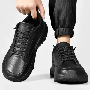 zapatillas running hombre De De Cuero Con Punta Ancha