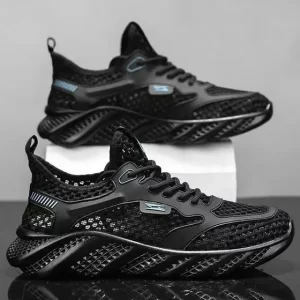 Zapatillas Blancas Hombre Deportivas De Malla Para Con Suela