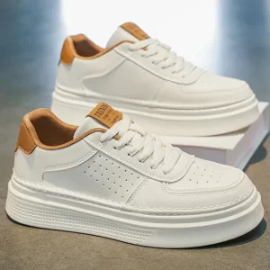 Zapatillas Blancas Hombre Para Con Suela De Piel