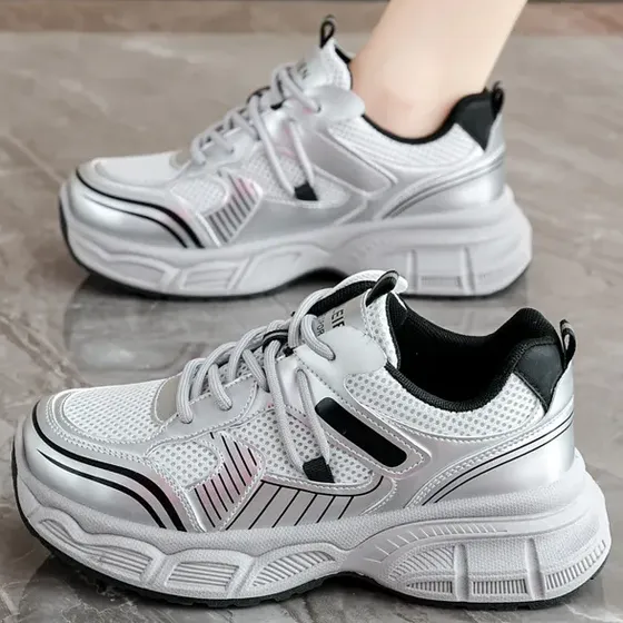 Zapatilla plataforma mujer Zapatillas Malla Tamanho Europeu